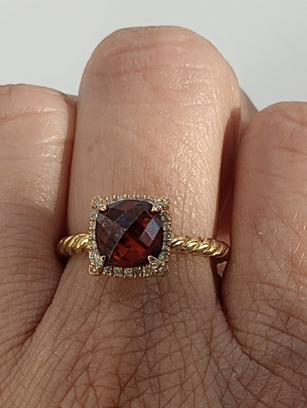 David Yurman Petite Chatelaine Pavé Bezel Ring - Picture 10 of 11
